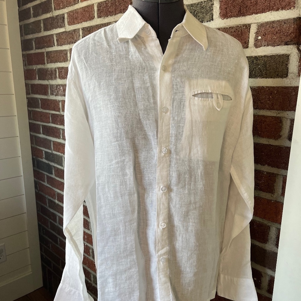 Malvi Casteneda Breezy Linen Button Down Shirt